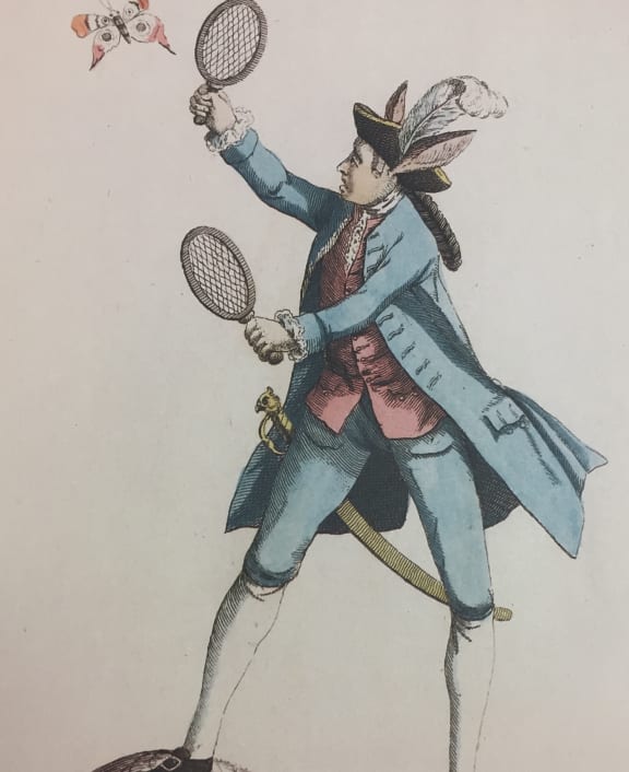 A fly catching macaroni