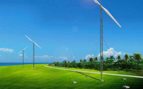 Image photo of wind-power generation.
