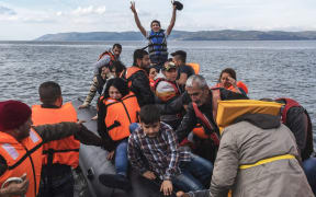 Syrian Refugees arrive on Lesbos island, Greece