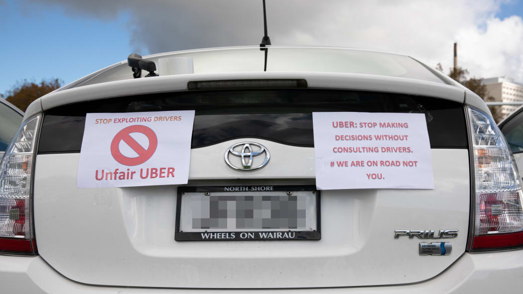 Some Uber drivers took to the streets to protest against what they say are unclear policies in the company which has left them out pocket.
