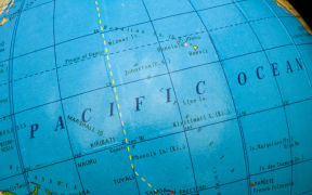 Pacific islands, ocean, map