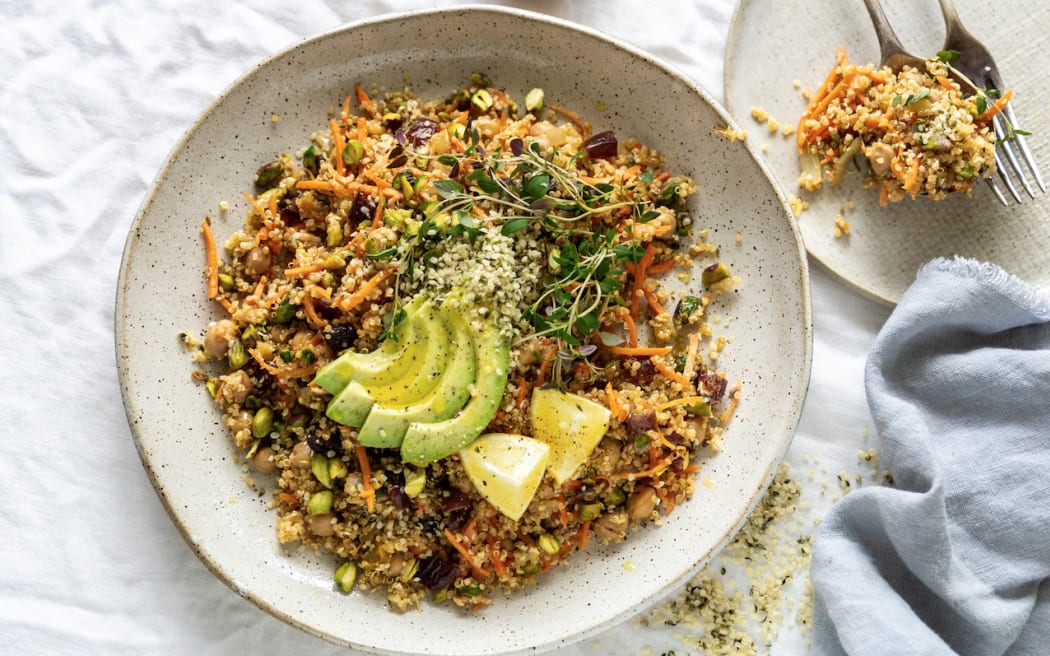 Moroccan quinoa salad
