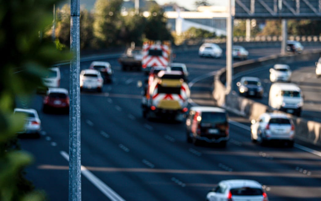 Traffic on Auckland motorway