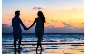 couple on beach