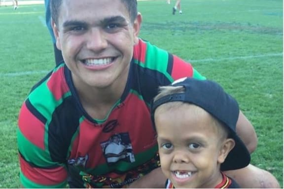 Latrell Mitchell described Quaden as a "little super hero" after he met him at the 2016 Koori Knockout.