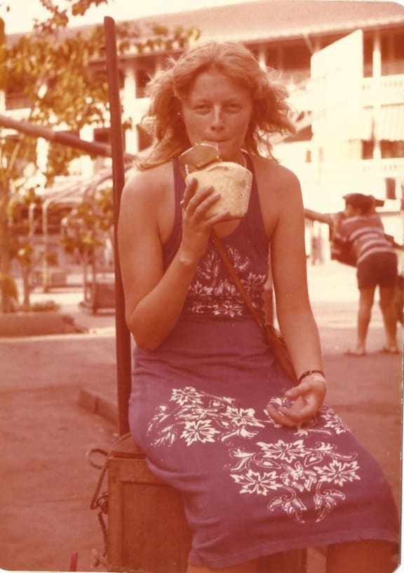 Yvonne van Dongen on her travels in the late 1970s