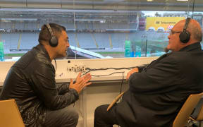 Julian Wilcox with Selwyn Parata
