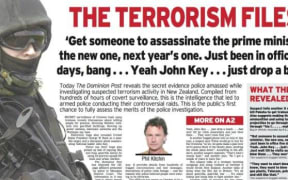 The Dominion Post's dramatic front page on November 14, 2007