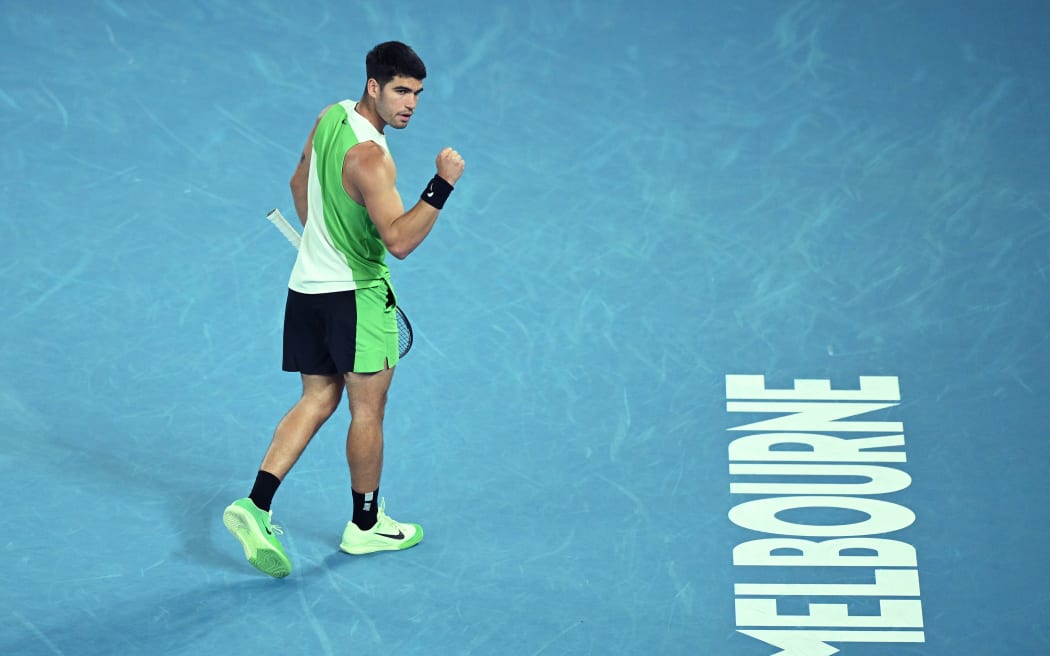 Carlos Alcaraz of Spain at the 2026 Australian Open.