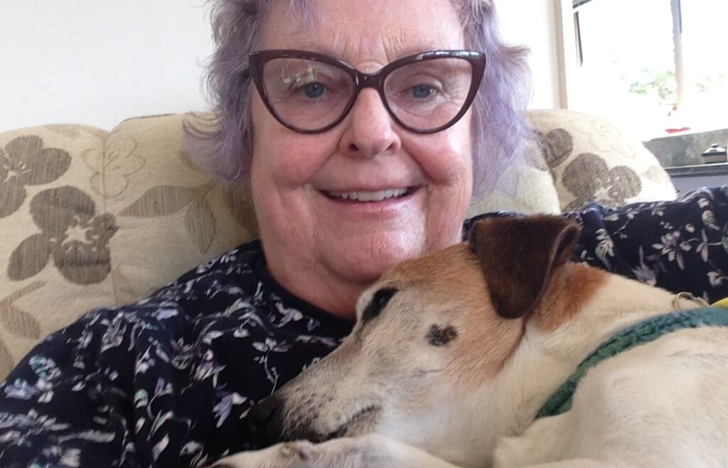 Helena from Motueka, joined Share My Pet at 72 after the loss of her terrier (above).