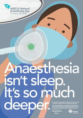 National Anaesthesia Day poster
