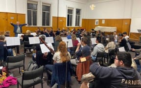 Manawatu Youth Orchestra rehearsal.