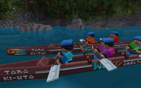 Waka Abel Tasman as it appears in the new downloadable destination in Minecraft.