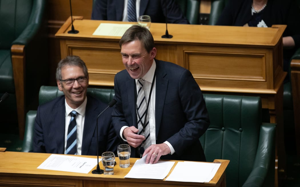 New Zealand First MP Andy Foster delivers his maiden speech in Parliament, 14 December 2023.