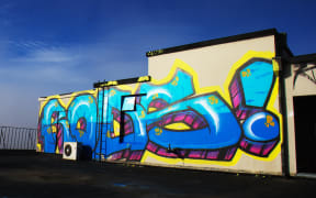 Graffiti in Christchurch red zone