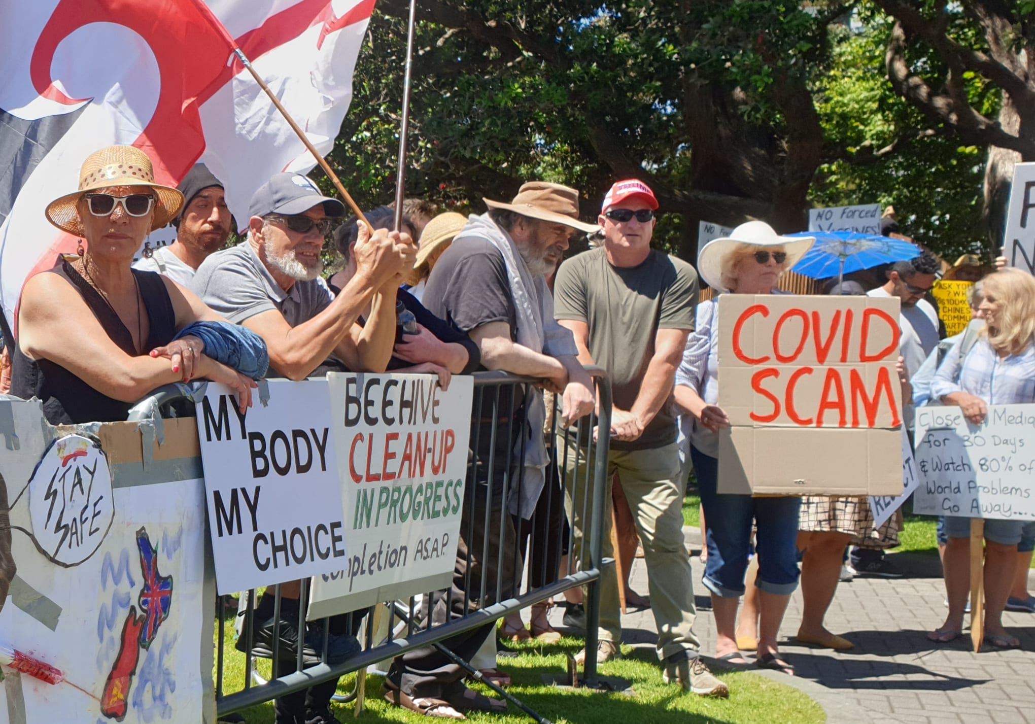 Those at the rally held a wide range of views.