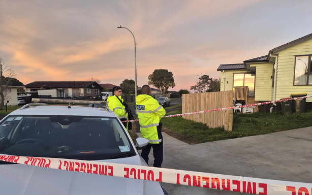 Police at the scene