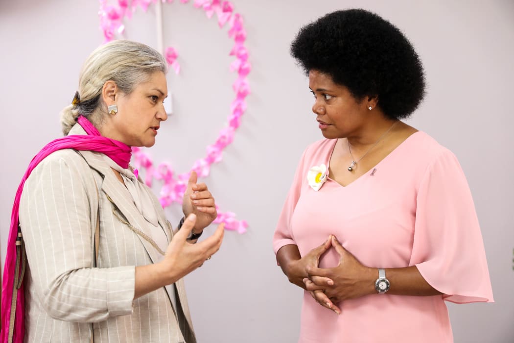 National MP Harete Hipango and Fiji MP Lenora Qereqeretabua talk about the challenges of making health services accessible
