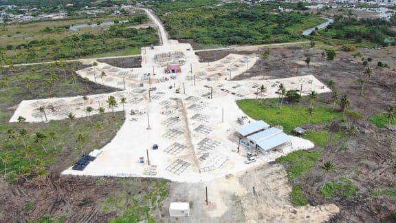 Site works for a Prefab housing settlement at Popua, ahead of the PFL meeting in August. Photo: MOI. July 2024.