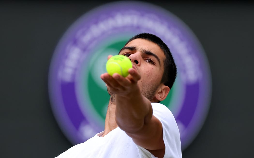 Carlos Alcaraz at Wimbledon