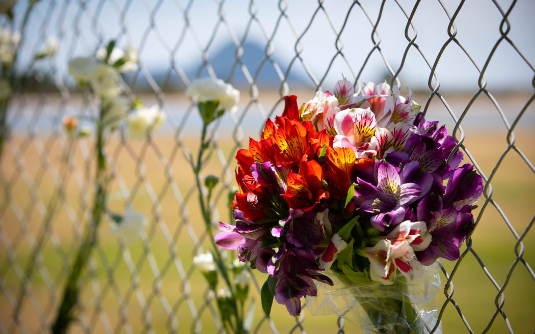 Flowers have been laid at the Port of Tauranga.