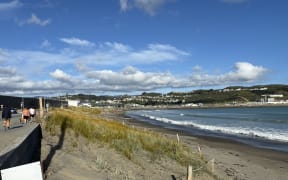 Lyall Bay beach in Wellington on Friday.