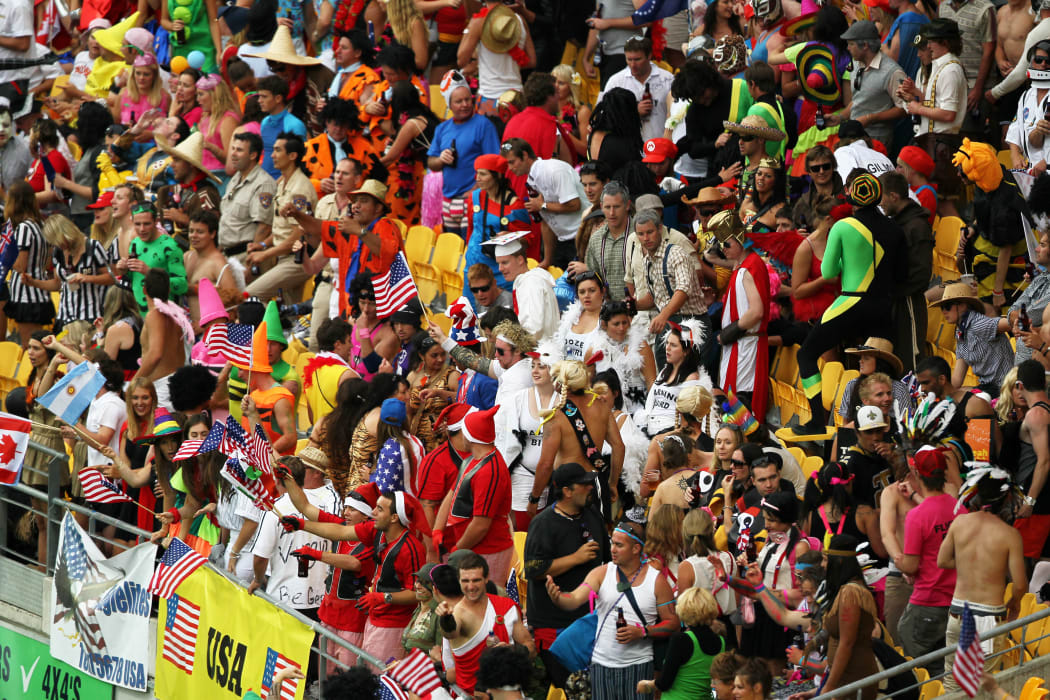 Crowds at the Wellington Sevens in 2012.