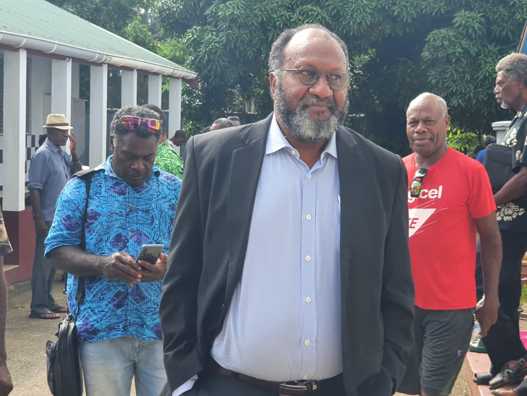 Charlot Salwai during his perjury trial in December 2020