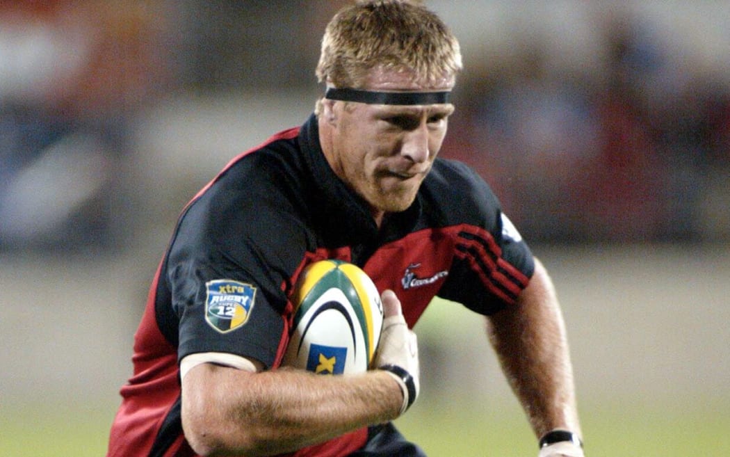 Brad Thorn in full flight for the Cruaders.