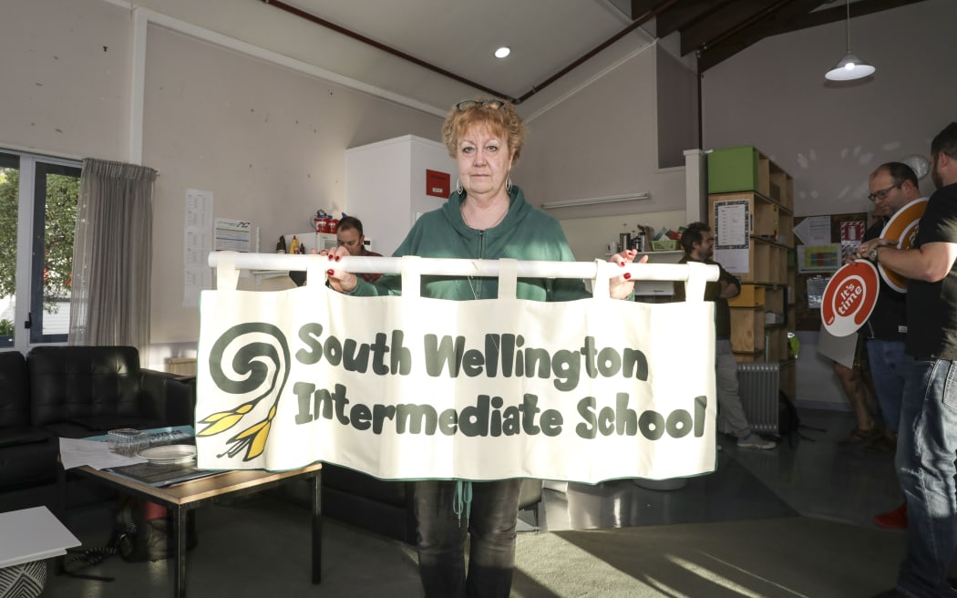 Teacher Christine Sangster.