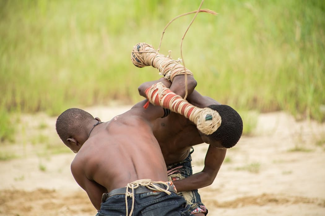 Dambe Fighters In A Heated Battle. Dambe (Damby) Boxing, a Nigerian sport with a  history that is said to go back as far as the 10th century.