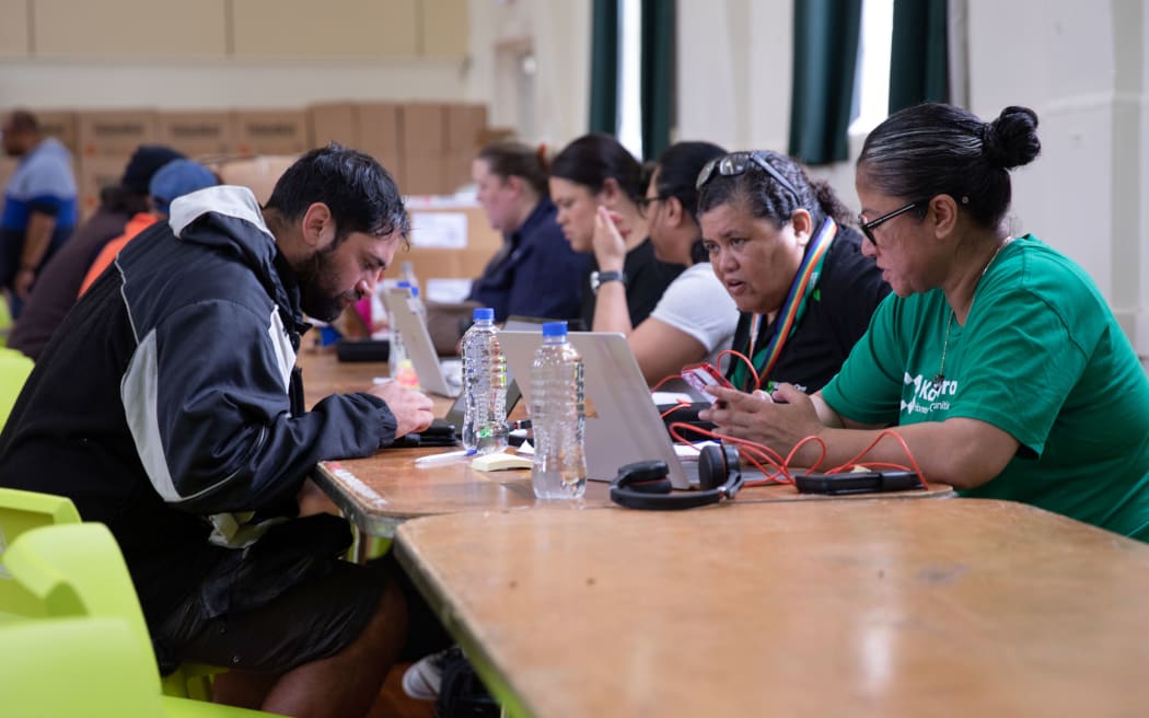 Māngere Memorial Hall has become an emergency centre, with supplies and support for those impacted by the Auckland floods on Friday, 27 January 2023.