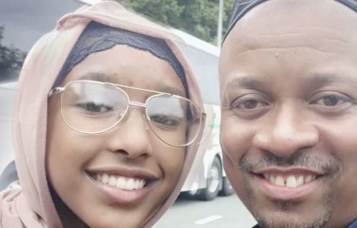 Mulki Abdiwahab, 18, and her father Osman Ahmed, 43.