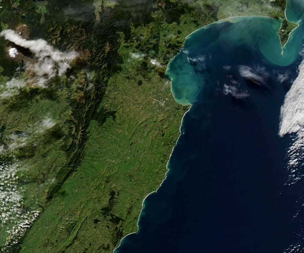 A Nasa image of the wider Hawke's Bay region from 2 May 2019.