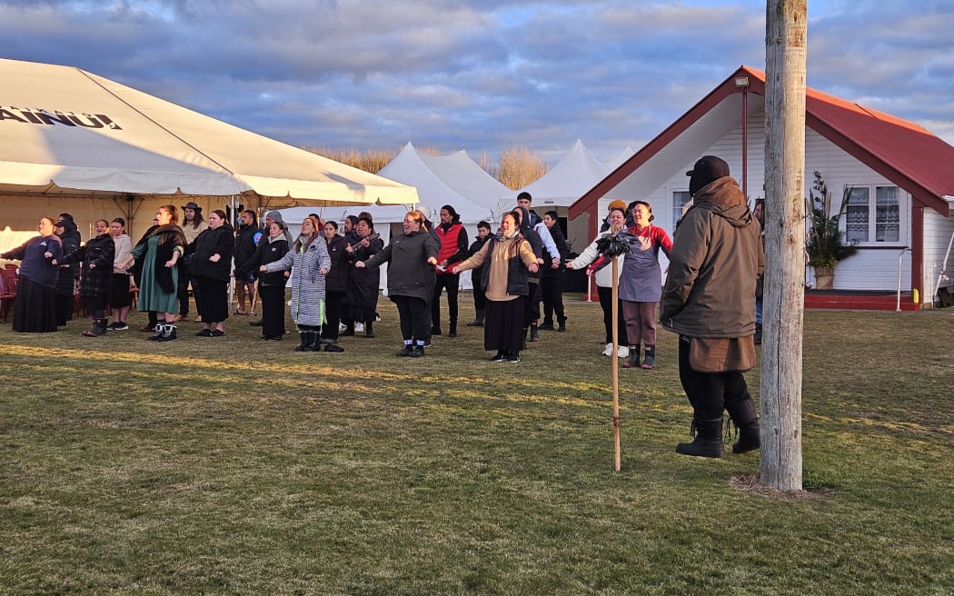 Members of Ngāti Rangi prepare to host the national hautapu ceremony for Matariki in 2025.