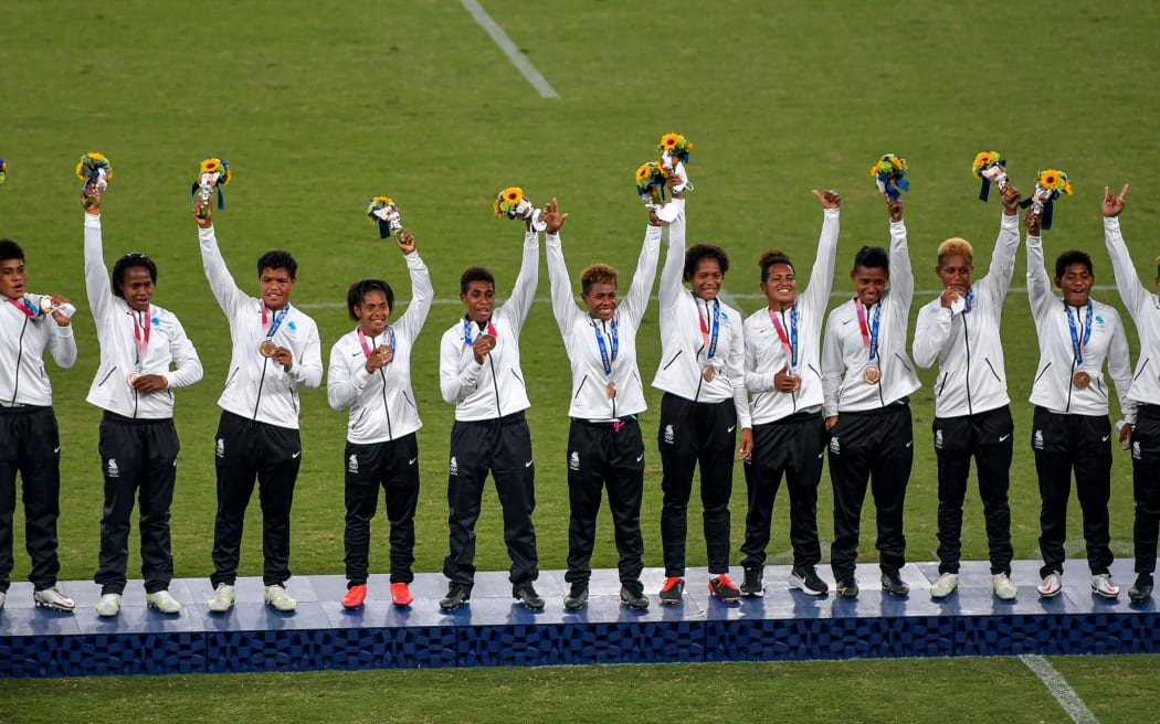 The Fiji women's rugby sevens team won the bronze medal at the Tokyo Olympics.