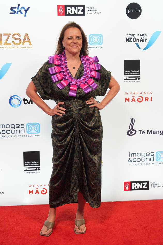 'The Haka Party Incident' director Katie Wolfe arrives at the New Zealand Screen Awards at Auckland's Viaduct Centre on 21 November, 2025.