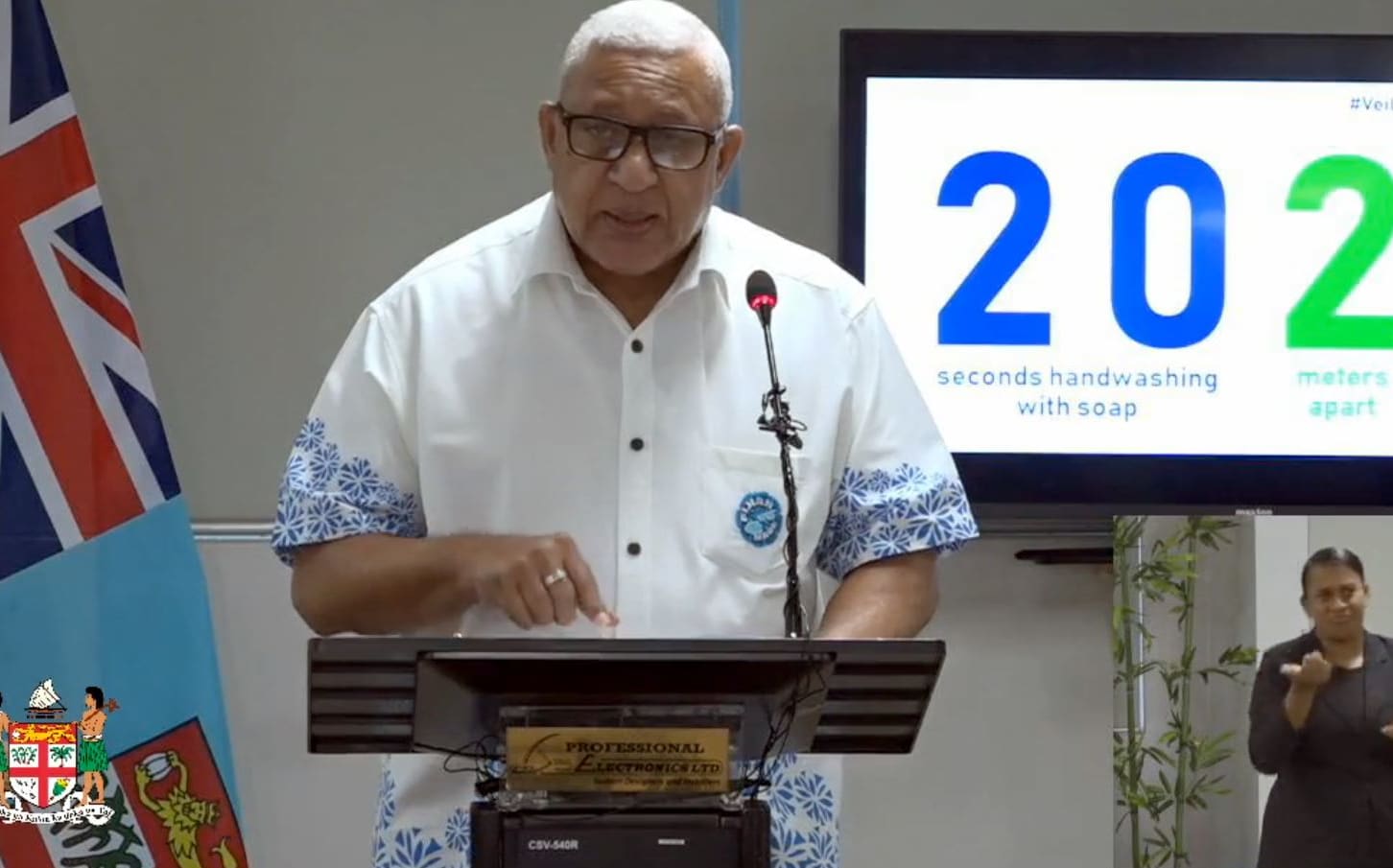 Fiji PM, Frank Bainimarama