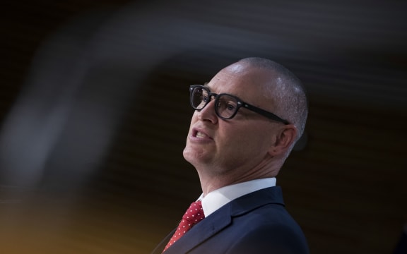 08032022 PHOTO: ROBERT KITCHIN/STUFF
L-R: 
Commerce Minister David Clark welcomes the Commerce Commissionâs report recommendations into supermarkets duopoly in NZ.