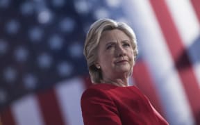 Hillary Clinton at a rally in Pittsburgh, the day before the election.