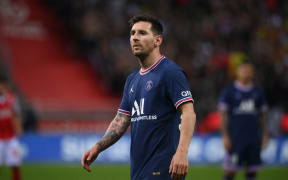 Paris Saint-Germain's Argentinian forward Lionel Messi.