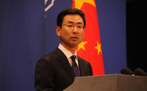 BEIJING, CHINA - JANUARY 5: Chinese Foreign Ministry Spokesperson Geng Shuang delivers a speech during a press conference in Beijing, China on January 5, 2018.
 Fuat Kabakci / Anadolu Agency