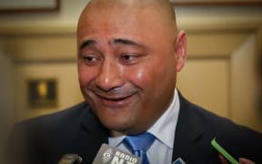 National party minister Sam Lotu-Iiga during caucus run.