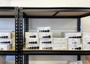 Buttons at Hawes and Freer.