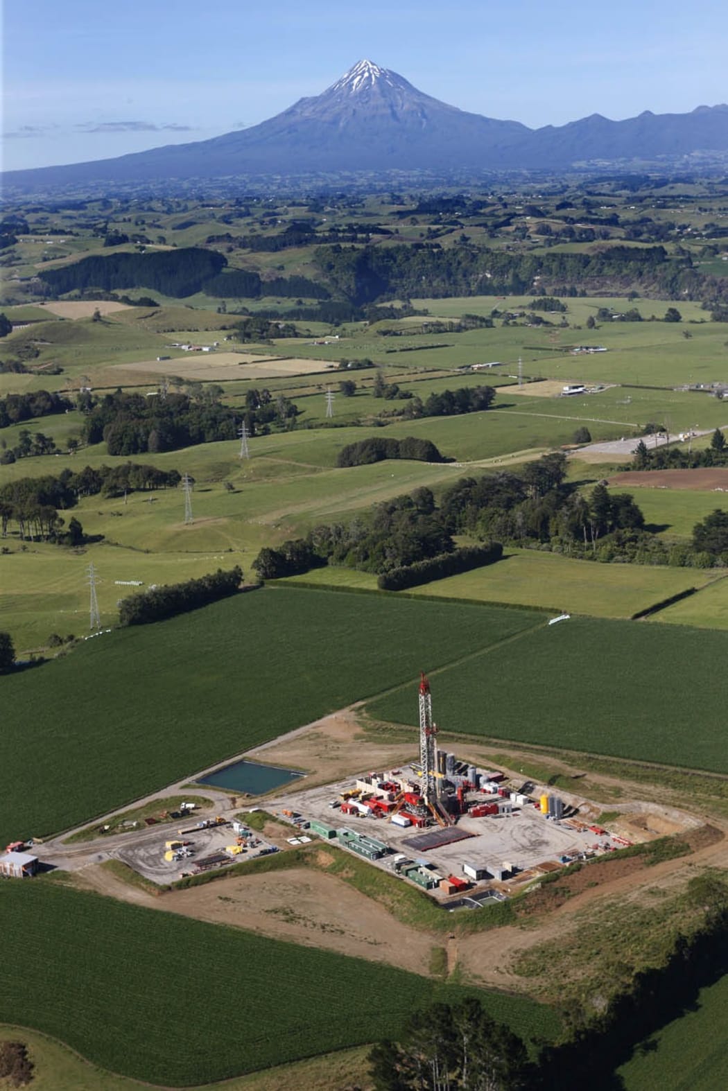 Drilling site in Taranaki region