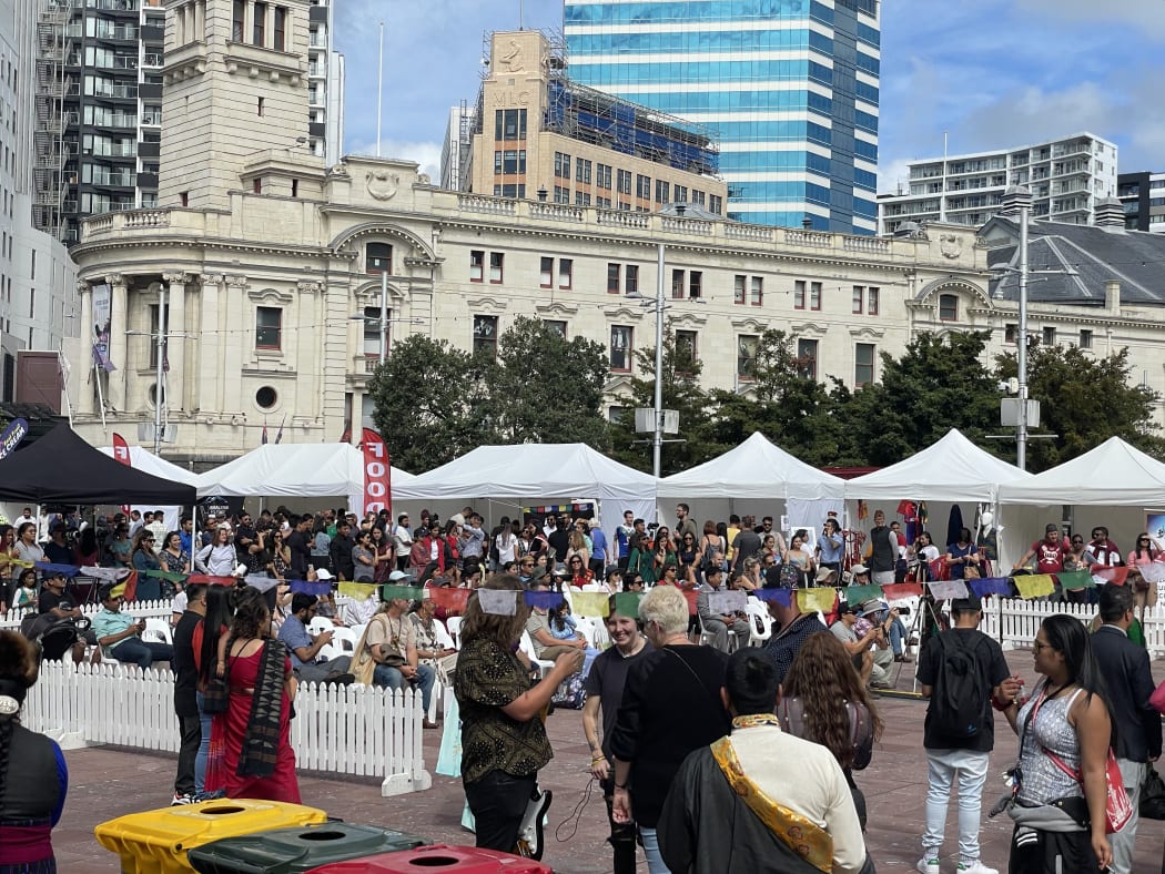 Nepali New Year celebrations in Aotea Square