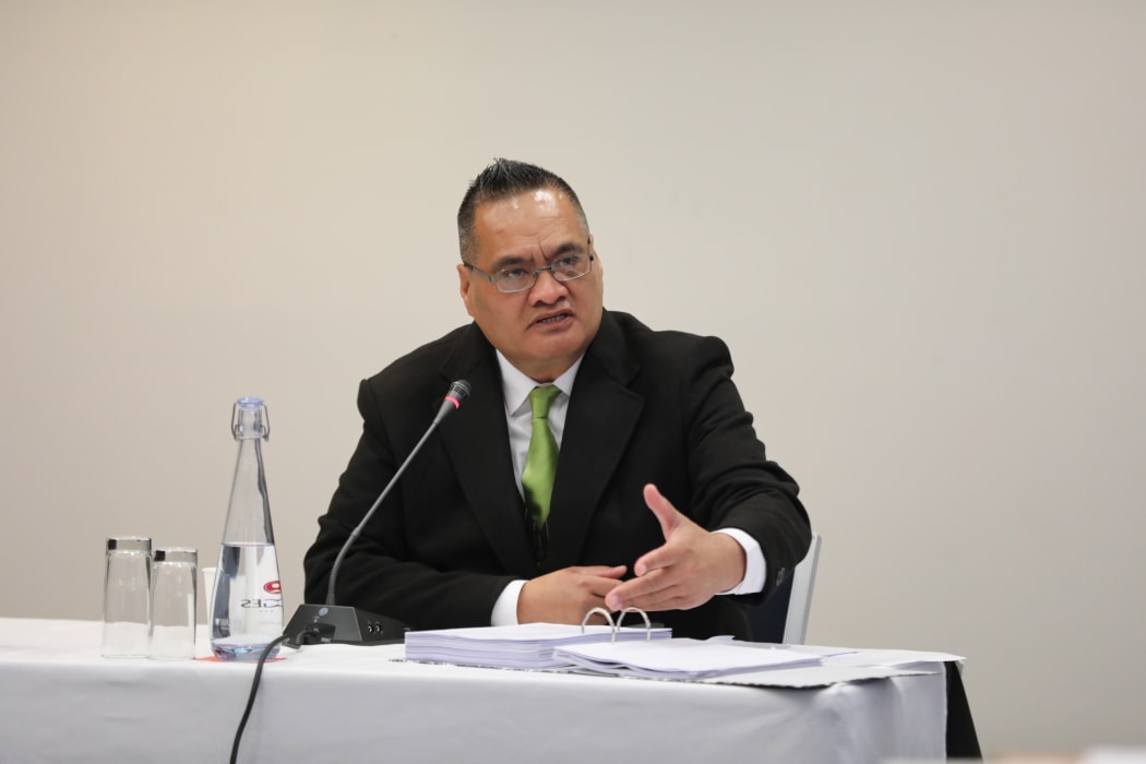Dr Rawiri Waretini-Karena at the hearing of the Royal Commission Abuse in Care inquiry.