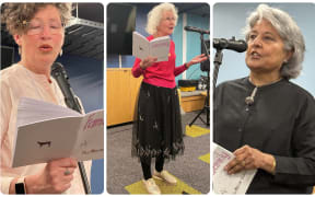 Meow Gurrrls Mary Jane Duffy, Mary McPherson. and Sudha Rao