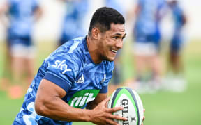 Roger Tuivasa-Sheck during a Blues training session at Alexandra Park in Auckland, 5 February 2022.