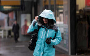 210114. Photo Diego Opatowski / RNZ. Rain in Wellington